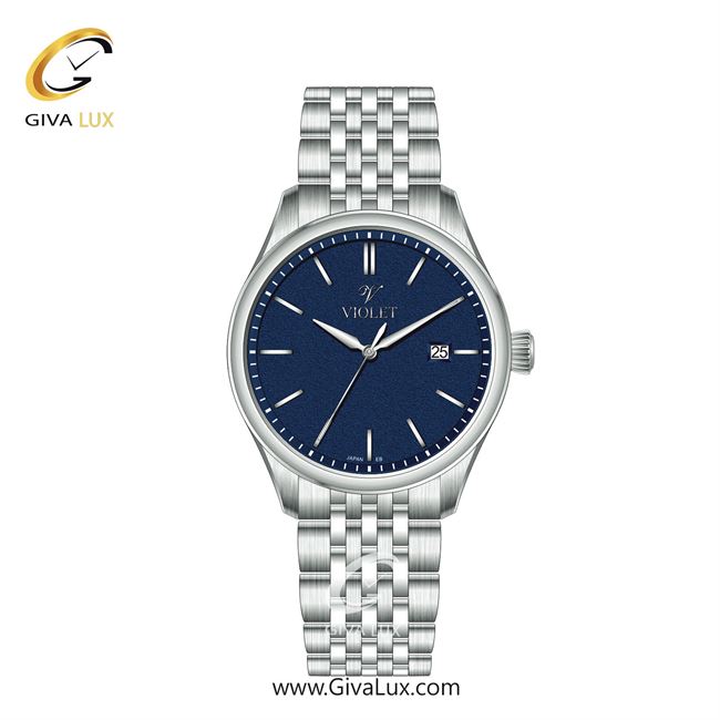 ساعت مچی اورجینال زنانه ویولت VIOLET نقره ای | نقره ای| سرمه ای| کد رفرنس 0629